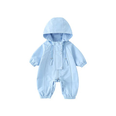 Combinaisons à capuche pour bébés garçons et filles, vestes coupe-vent, barboteuse à manches longues pour nouveau-nés, vêtements d'extérieur d'automne et d'hiver, nouvelle collection