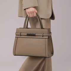 Sac fourre-tout en cuir véritable pour femme, cuir de cercle, première couche, main, épaule, simple, occupation, original