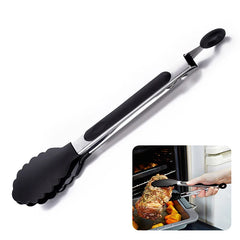Pince alimentaire en acier inoxydable, pince de cuisine antidérapante en Silicone et Nylon, outils pour salade de barbecue, accessoires de cuisine pour gril