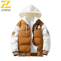 Veste de marque tendance coréenne pour hommes, Parka à capuche, Design brodé, décontractée, pour l'extérieur, Streetwear pour jeunes, nouvelle collection hiver 2024