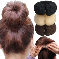 Rouleau magique mousse éponge facile grand anneau femmes mode cheveux chignon fabricant beignet outils de coiffure coiffure cheveux accessoires pour les filles