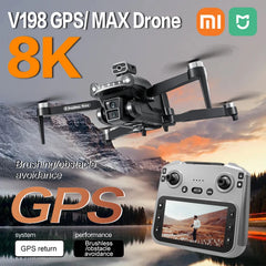 Xiaomi Mijia V198GPS MAX Drone 8K moteur sans brosse professionnel Laser évitement d'obstacles pliable quadrirotor aérien optique RCToy