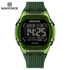NAVIFORCE NF7113 montre pour hommes mode populaire bracelet en Silicone 5ATM étanche électronique Simple calendrier horloge