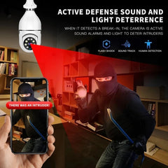 HONTUSEC YI IOT 5G 2.4G 4MP Wifi ampoule caméra couleur Vision nocturne caméra de sécurité Audio bidirectionnel suivi automatique PTZ bébé moniteur