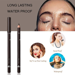 Crayon à sourcils professionnel imperméable pour femmes, stylo de maquillage pour les yeux, couleur facile, naturel, noir, marron, outil de beauté cosmétique, 6/12 pièces