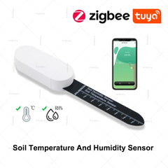 Tuya – testeur de sol intelligent Zigbee, compteur de température et d'humidité, thermo-hygromètre pour plantes, jardin, domotique, détecteur d'irrigation