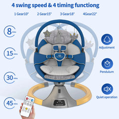 Chaise à bascule pour bébé, chaise apaisante, berceau électrique multifonctionnel pour bébé, berceau de couchage pour nouveau-né, balançoire électrique pour bébé