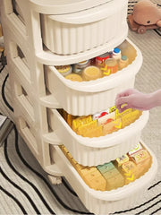 Tiroirs de rangement multicouches, chariot organisateur de chambre à coucher avec roulettes, étagère de rangement pour bébé, supports amovibles pour la maison