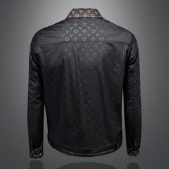 Veste à fleurs foncées pour hommes, grande taille, revers, décontracté, mince, beau, tendance, vêtements pour hommes, automne, nouveau