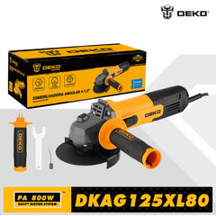 DEKO Nouveau Meuleuse d'Angle Electrique 115mm 800W 11000rpm Métal Bois Outils Electriques Plug-in Cutter Grinder