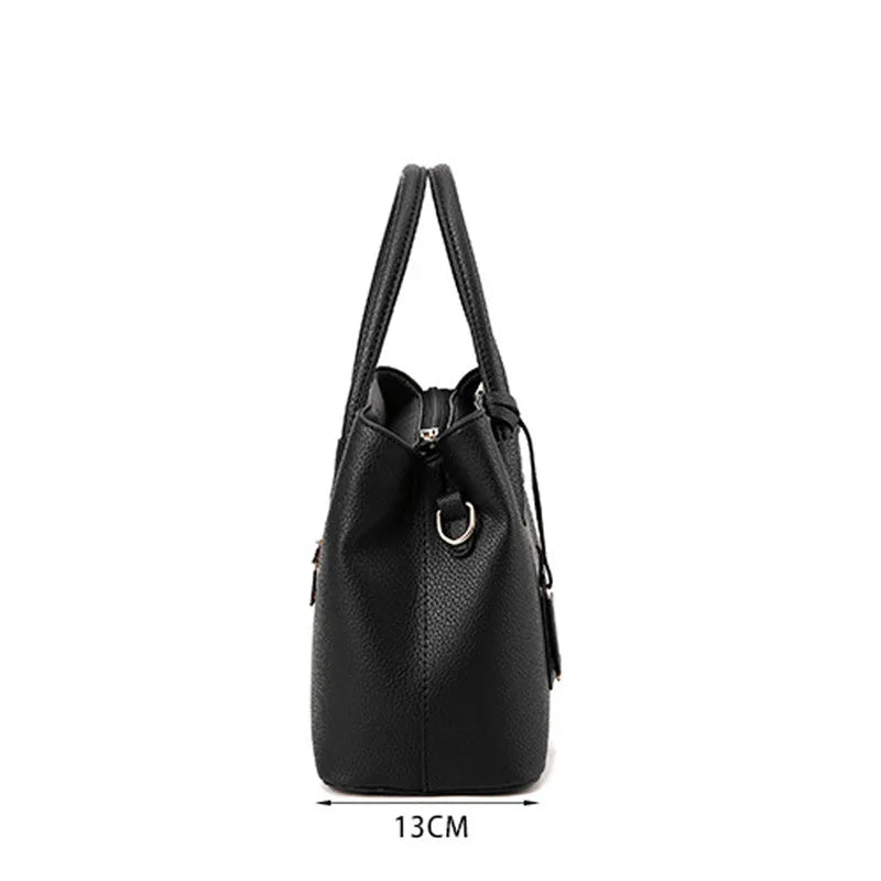 Sac à main en cuir de couleur unie pour femmes, sacoche élégante de grande capacité, nouveaux sacs à main pour femmes, sac à bandoulière quotidien, 2023