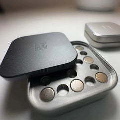 Cube magnétique Push Slider forme carrée Fidget curseur bricolage métal décompression bureau jouets EDC pour adultes enfants cadeaux Fidget jouets