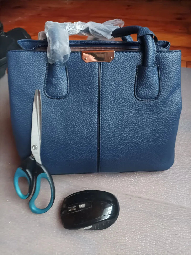 Sac à main en cuir de couleur unie pour femmes, sacoche élégante de grande capacité, nouveaux sacs à main pour femmes, sac à bandoulière quotidien, 2023
