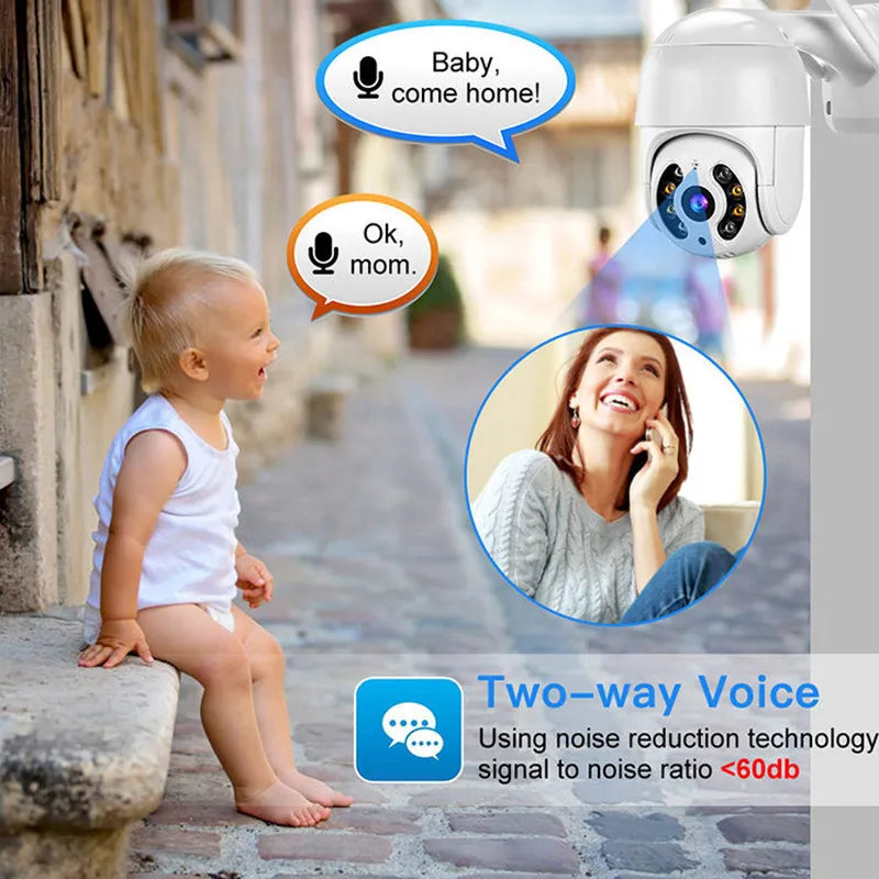 Caméra PTZ sans fil 8mp 4K HD 1080P Vision nocturne en couleur caméra IP Wifi pour l'extérieur H.265 5MP Ai suivi automatique caméra de Surveillance CCTV iCsee