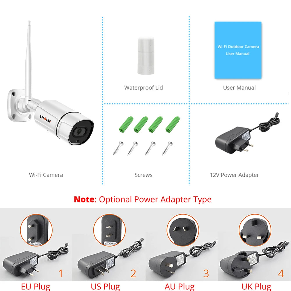 Caméra IP 5MP caméra WiFi extérieure Surveillance sans fil 1080P vidéo sécurité à domicile Wi Fi Camara Audio bidirectionnel CamHi CamHipro Cam