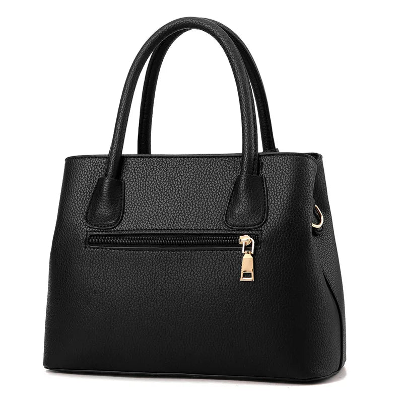 Sac à main en cuir de couleur unie pour femmes, sacoche élégante de grande capacité, nouveaux sacs à main pour femmes, sac à bandoulière quotidien, 2023