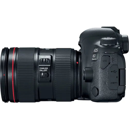 6D Mark II DSLR Ca Mera avec objectif EF 24-50% mm USM, réduction de 105