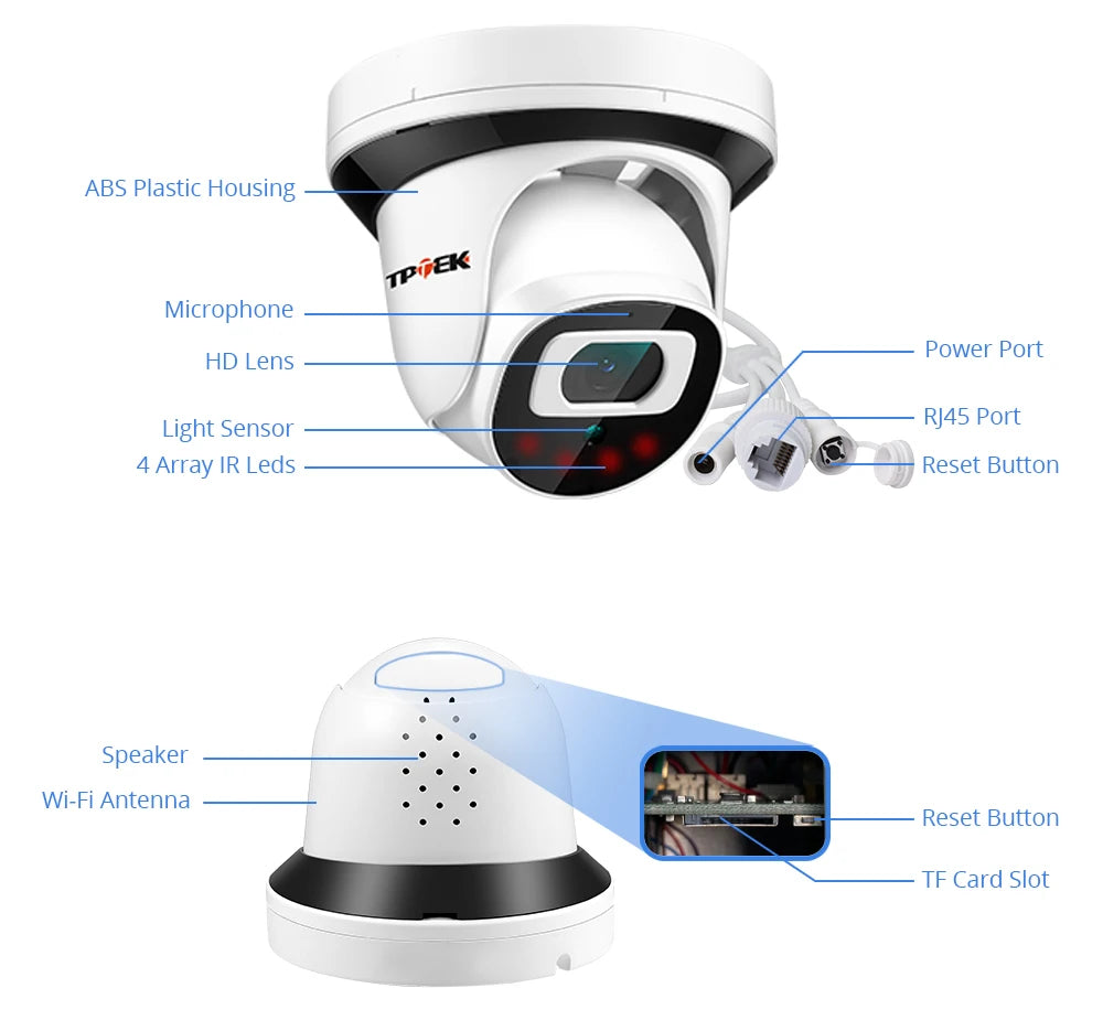4MP IP Wifi caméra 2.8mm vidéo Surveillance caméra sans fil intérieure maison bidirectionnelle Audio sécurité Protection Camara CamHi Wi-Fi Cam