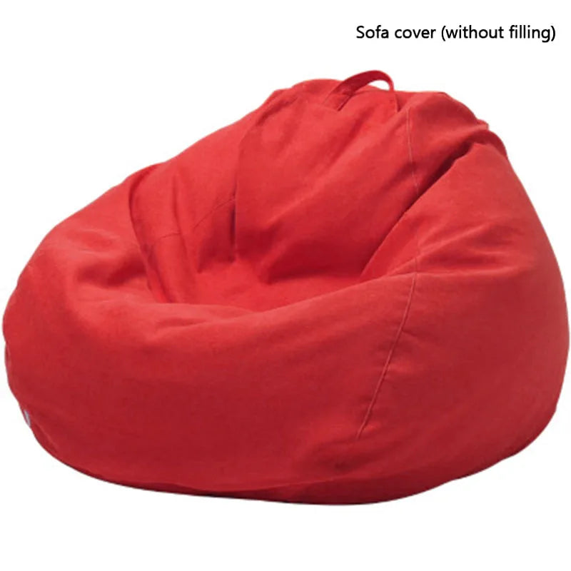 For Adults Kids(No filling) Chairs Indoor Without Filler Sofa Cover Lazy Large Lounger Bean Bag