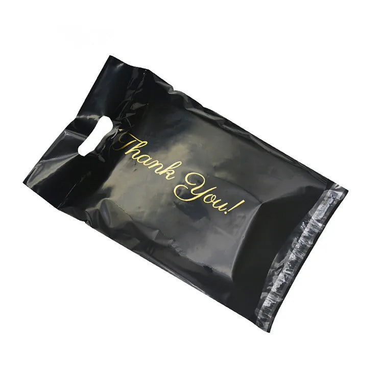 10/50 pièces merci rose Poly Mailer enveloppes adhésives sac bricolage T-shirt sous-vêtements robe Leggings jouets expédition pochettes portables