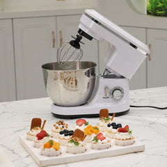 Mélangeur Alimentaire Professionnel avec Filles, Équipement en Métal, Machine à Mélanger la Farine, Fouet à Crème, Pâte à Gâteau, Aide de Cuisine, Support de Centre Commercial