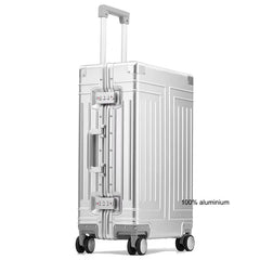 Carpoplove-Valise à Roulettes D.lique en Aluminium Étanche, Sac à Bagages de Cabine avec Roues, 20 Pouces, 24 Pouces, 26 Pouces, 29 Pouces