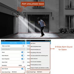 Techage H.265 5MP PoE caméra IP extérieure étanche enregistrement vidéo caméra de sécurité Ai détection humaine bidirectionnelle Audio couleur nuit