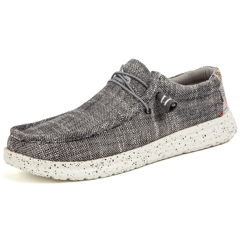 Chaussures en toile denim décontractées pour hommes, baskets respirantes pour hommes, mocassins d'extérieur de grande taille, style de luxe, mode