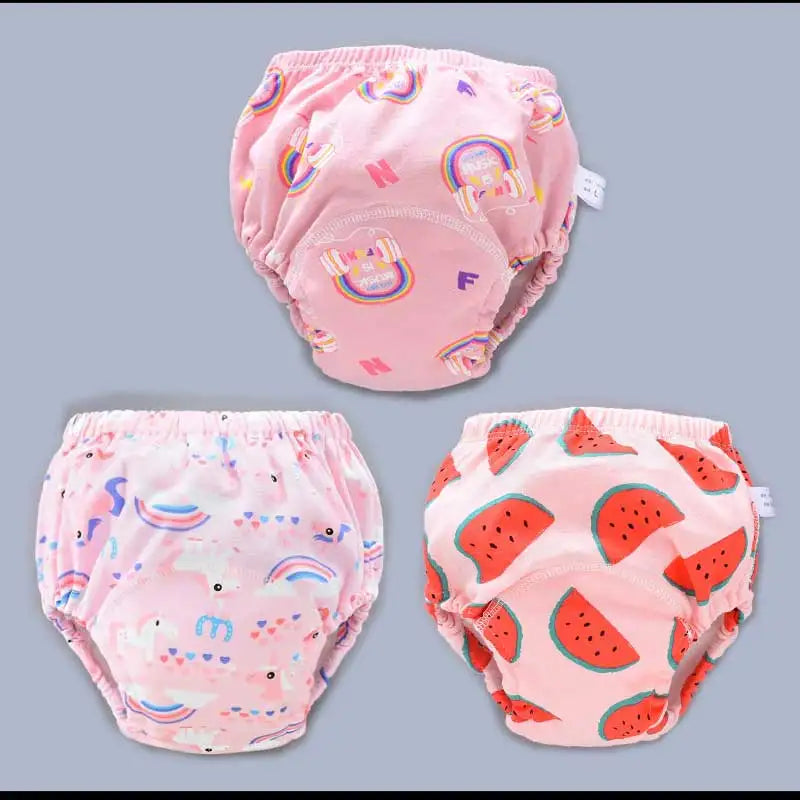 Couches réutilisables pour bébé, culottes, pantalons d'entraînement en pot pour enfants, couches en tissu écologique, toilettes lavables, couches en coton pour tout-petits