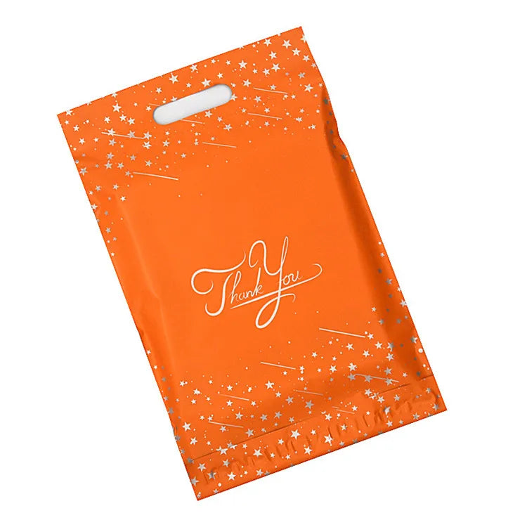 10/50 pièces merci rose Poly Mailer enveloppes adhésives sac bricolage T-shirt sous-vêtements robe Leggings jouets expédition pochettes portables