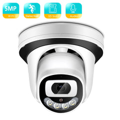BESDER – caméra de Surveillance dôme IP WiFi HD 2MP/3MP/5MP, Audio sans fil, Vision nocturne IR/couleur, grand Angle, avec fente SD