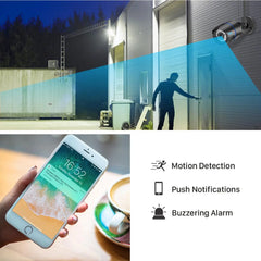 BESDER 5MP WiFi sans fil Audio sécurité à domicile Version nocturne caméra IP 1080P caméra anti-vandalisme 128G TFCard caméra dôme extérieure