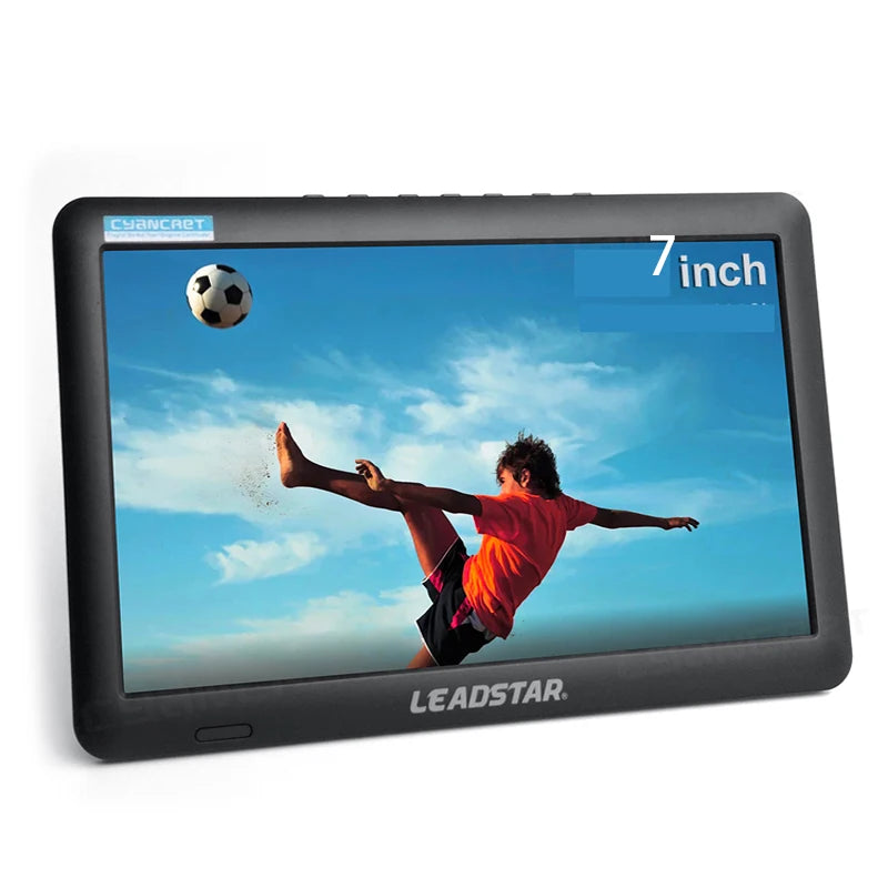 Mini prise en charge de la télévision de voiture numérique et analogique, D7, 7 pouces, USB, Tf, régule 4 H. disparates, Ac3, Dvb-T2 de télévision portable, Atsc, Tdt