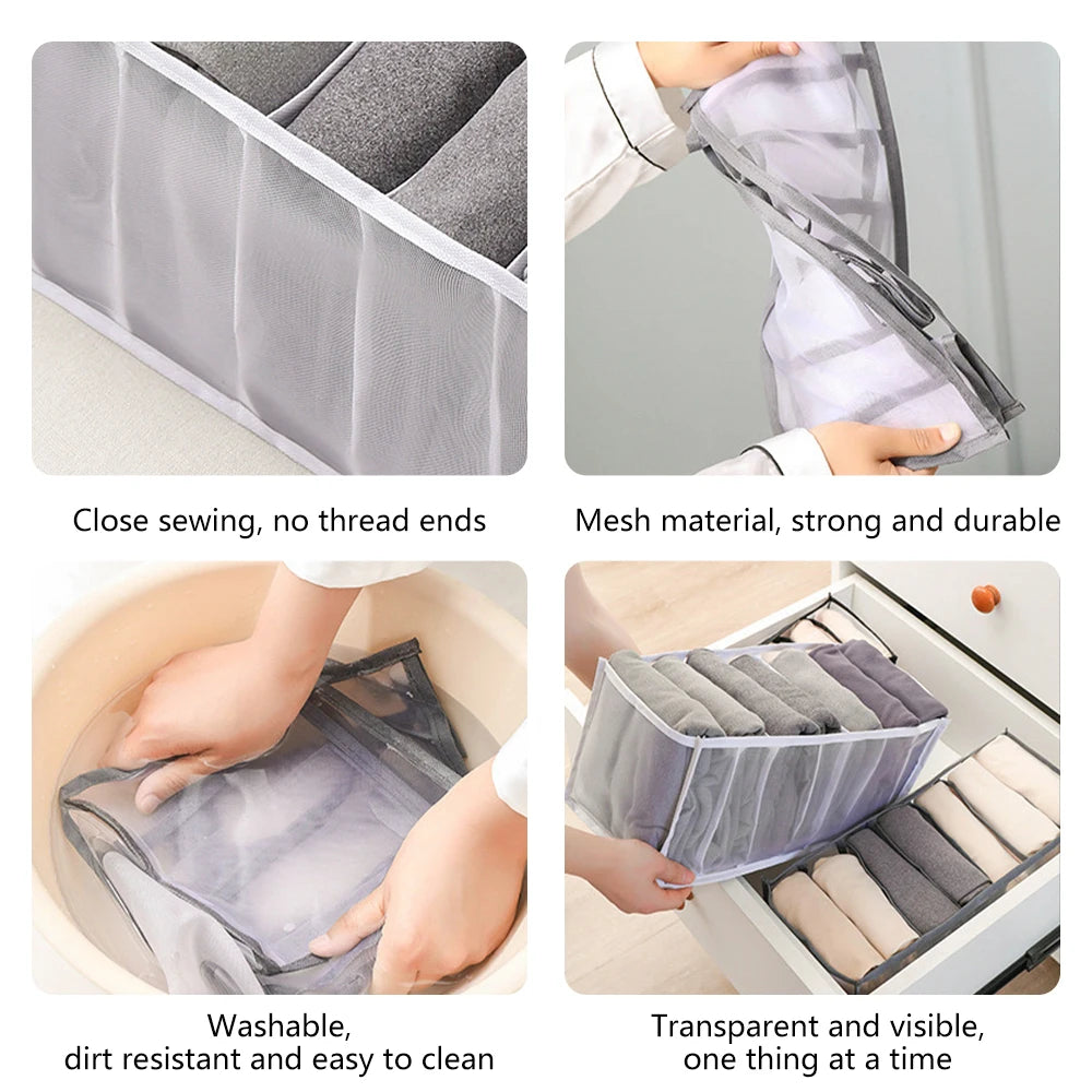 Home Closet Organizer For Underwear Socks Cabinet Divider Storage Box Storage Organizer for clothes Foldable Drawer Organizer