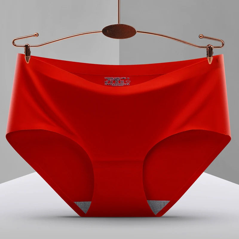 Women's underwear Ice silk cotton antibacterial  briefs  lingerie female casual Girls panties ladies underpants Plus-size XXL