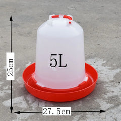 Mangeoire jetable pour animaux de ferme et volaille, buveur, coq, poule, bouilloire, dispositif d'alimentation, fournitures d'arrosage, 6kg, 1 pièce