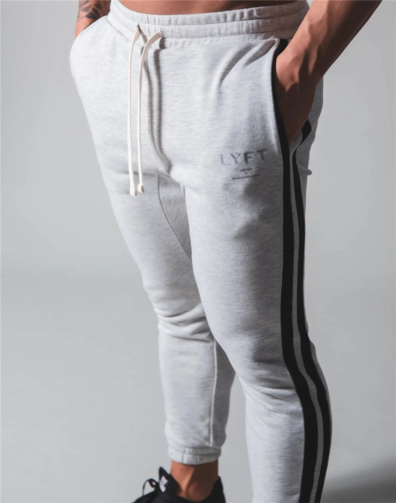 Viser de survêtement de course en coton pour hommes, joggeurs de musculation, pantalons de sport skinny, jogging de gym, fitness, fjMale, Sportedly