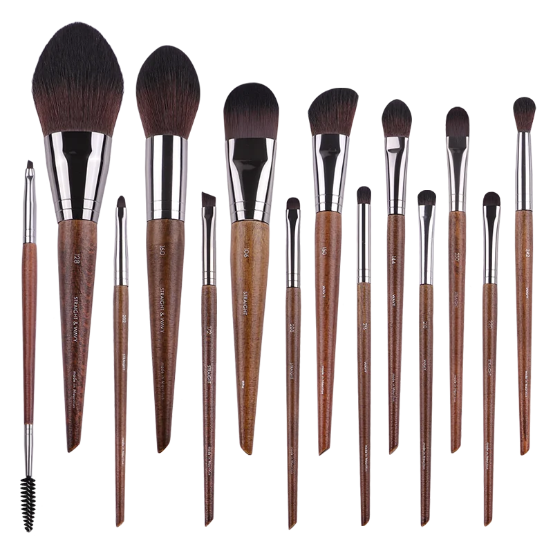 MyDestiny MUF Makeup Brush Set & Kit Foundation Blusher Eyeshadow Highlight Powder Eyebrow Brushes for Professional Artist