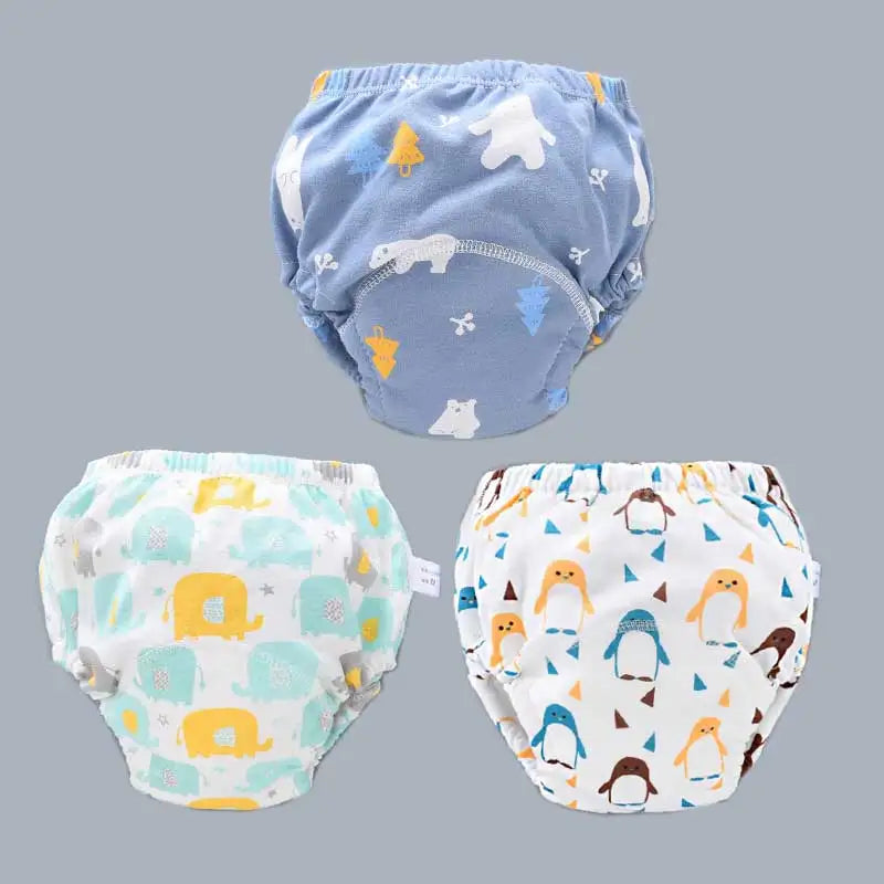 Couches réutilisables pour bébé, culottes, pantalons d'entraînement en pot pour enfants, couches en tissu écologique, toilettes lavables, couches en coton pour tout-petits