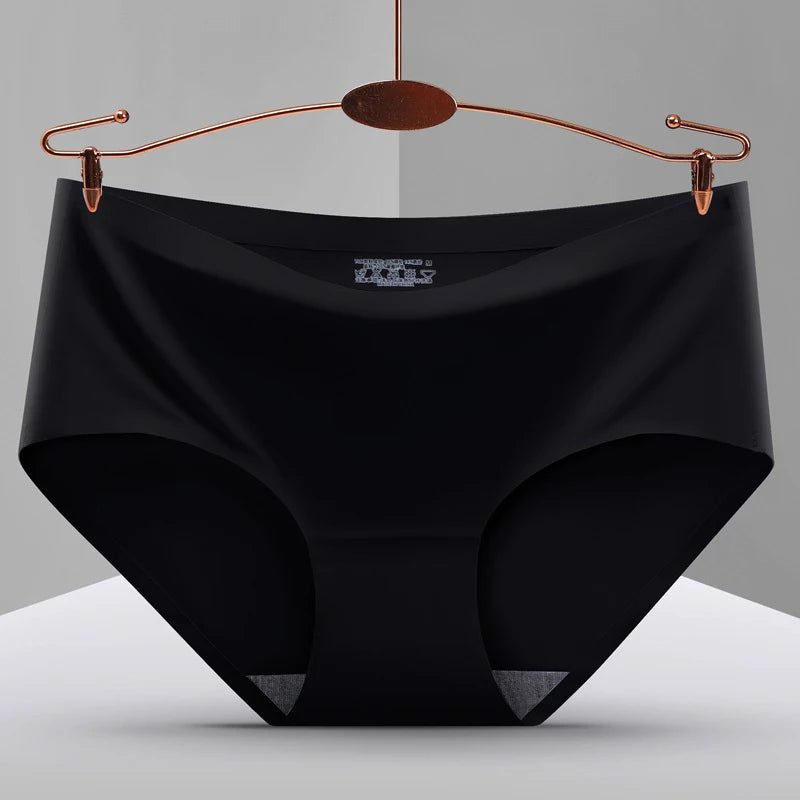 Women's underwear Ice silk cotton antibacterial  briefs  lingerie female casual Girls panties ladies underpants Plus-size XXL