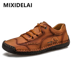 Chaussures décontractées pour hommes faites à la main mocassins en cuir pour hommes chaussures de conduite en plein air pour hommes baskets antidérapantes pour hommes Zapatillas Hombre
