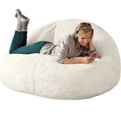 2021 nouveau Pouf canapé-lit Pouf sans remplissage en peluche géant pouf Ottoman Relax chaise longue Tatami Futon siège de sol meubles