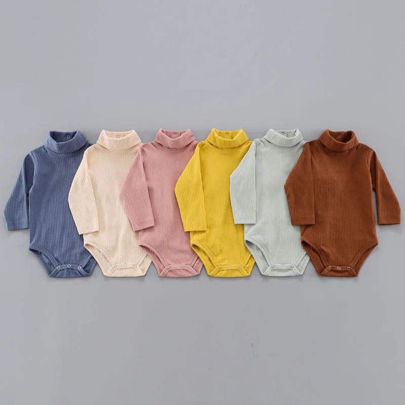 Vêtements 100% coton pour bébés de 0 à 18 mois, nouvelles couleurs, body pour bébés filles et nouveau-nés, manches longues, couleur unie, cadeaux pour bébés, automne et hiver