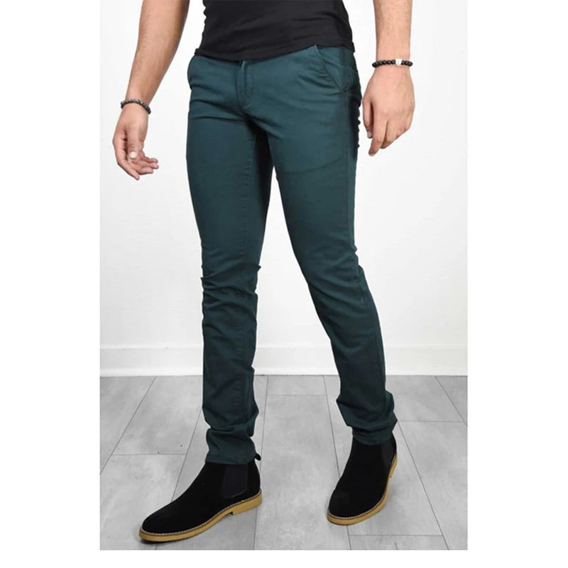 Pantalons décontractés pour hommes, 6 couleurs, Style classique, mode Business, Slim Fit, droits, couleur unie, vêtements quotidiens, tendance, nouvelle collection automne 2022