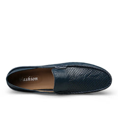DUDELI – mocassins en cuir véritable pour hommes, chaussures d'été creuses italiennes de marque de luxe, chaussures de bateau respirantes