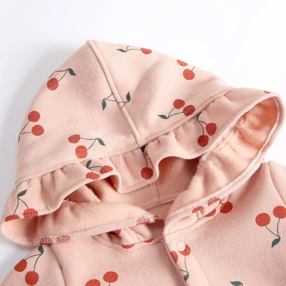 Sanlutoz-Combinaisons d'hiver à manches longues pour bébés, barboteuses à capuche pour bébés filles, vêtements mignons pour tout-petits