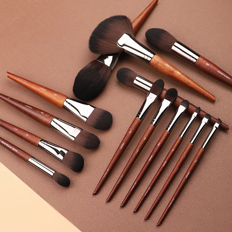 MyDestiny MUF Makeup Brush Set & Kit Foundation Blusher Eyeshadow Highlight Powder Eyebrow Brushes for Professional Artist