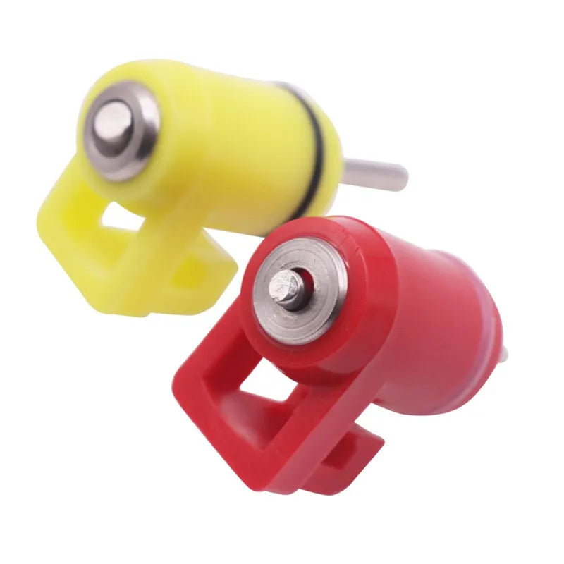 1 pièces poulet automatique abreuvoir mamelon abreuvoir robinet à bille mamelon abreuvoir rouge jaune en option équipement d'eau potable en plastique