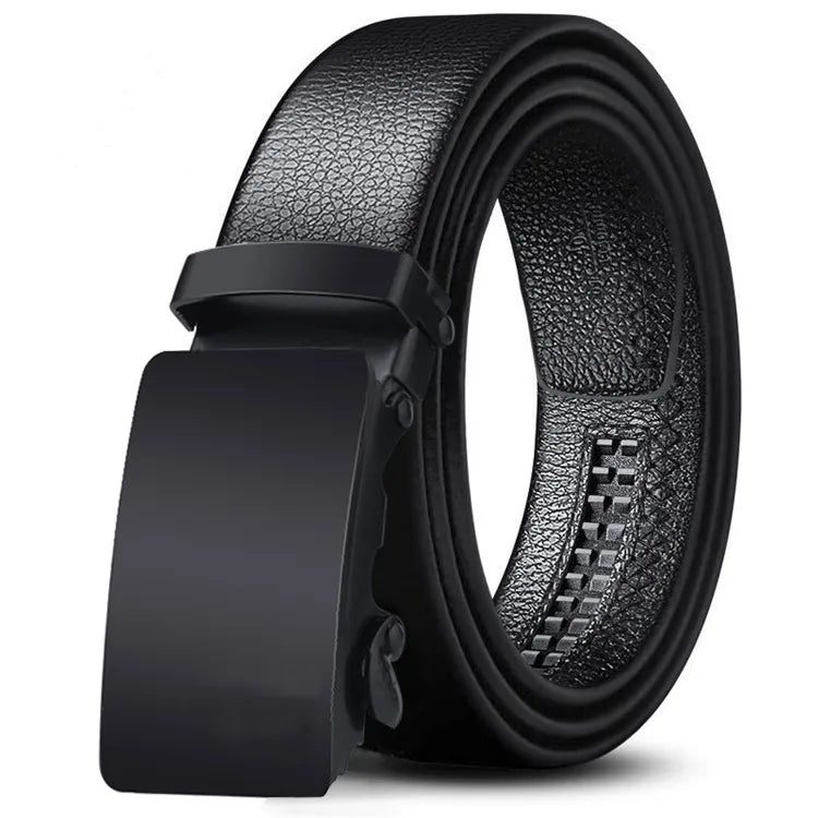 Hommes Ceinture Métal Luxe Marque Boucle Automatique Cuir Ceintures de haute qualité pour hommes Travail Affaires Casual Sangle ZDP001A