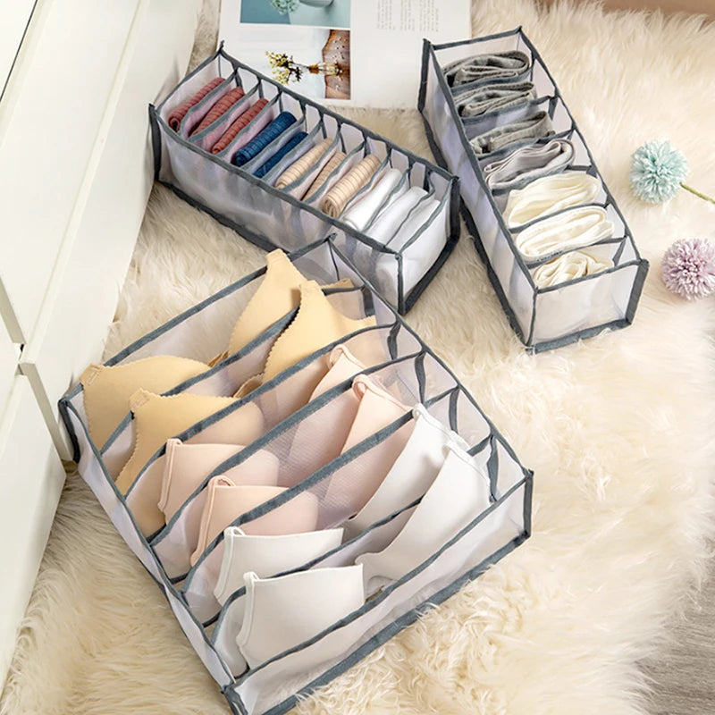 Home Closet Organizer For Underwear Socks Cabinet Divider Storage Box Storage Organizer for clothes Foldable Drawer Organizer